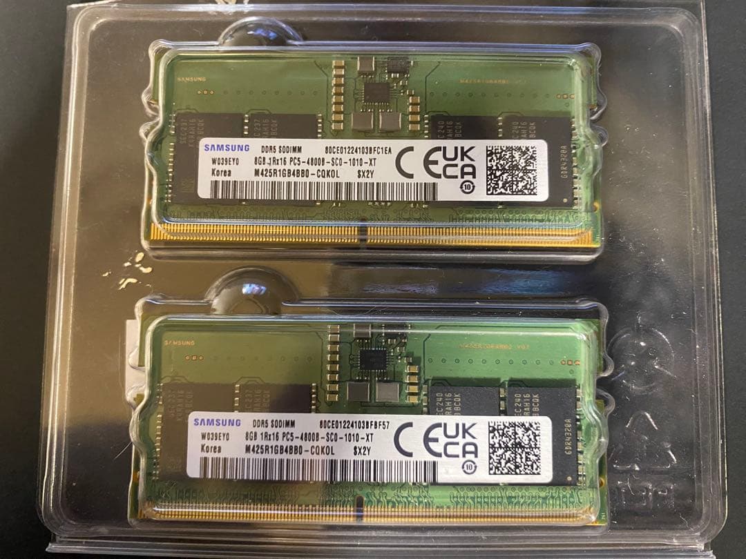 a*9様 SAMSUNG DDR5SODIMM 8GB PC5-4800ノート用