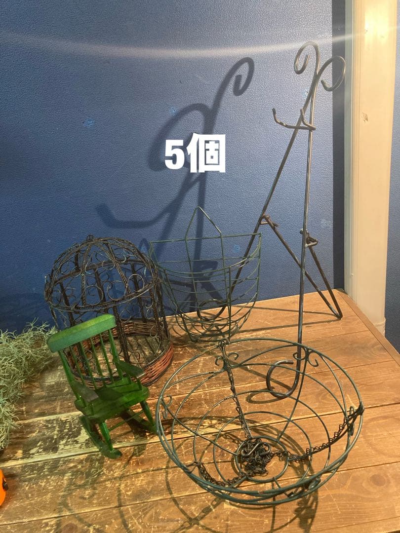 ガーデニング雑貨アンティーク　ガーデン雑貨　オーナメント　イーゼル　バードケース