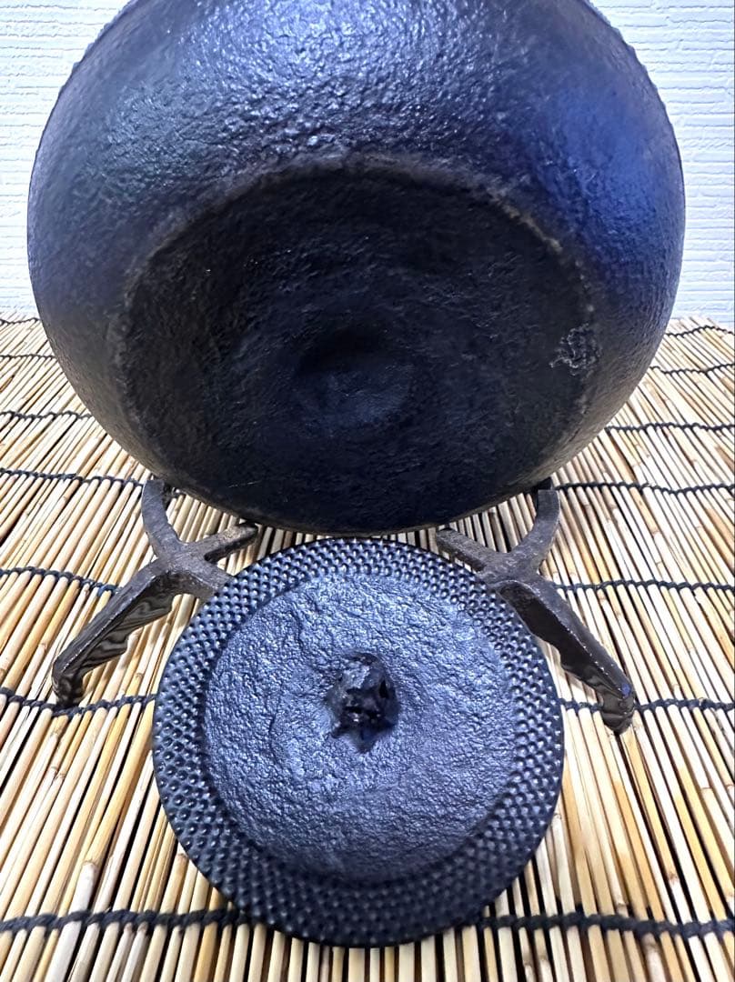 ＵＳＥＤ品 南部成龍堂鋳造所　伝統工芸士 及川 光正(齋峰)１８型　南部鉄瓶