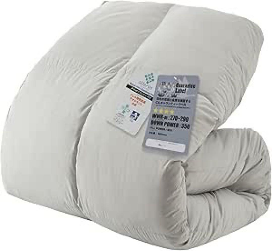 A 羽毛布団 ダブル　ダウン90%　アレルGプラス加工　充填量1kg