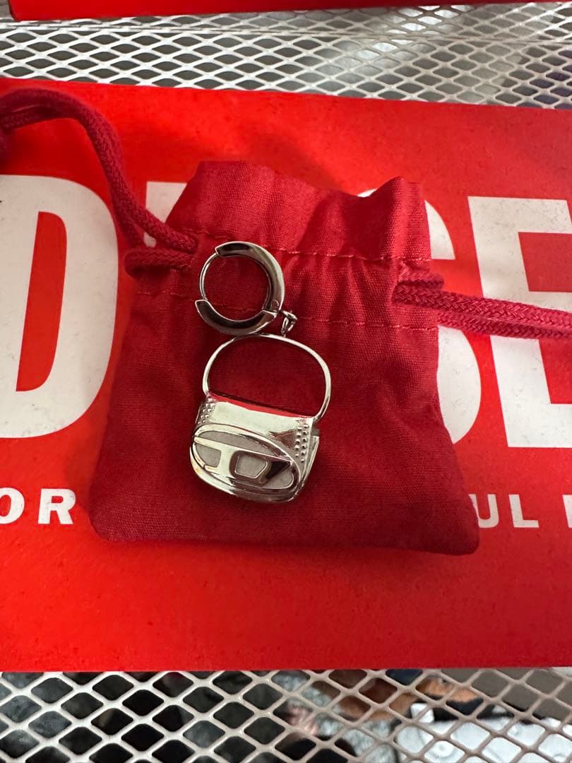 シルバー フープピアス オリジナルポーチ付き