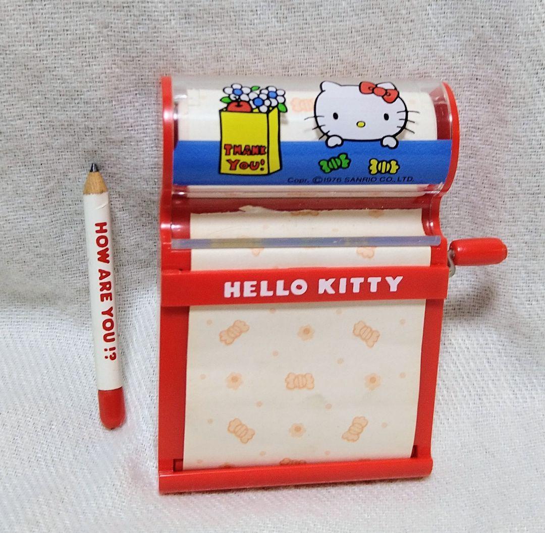 昭和レトロ サンリオ 76年 キティ ロールメモ＆鉛筆