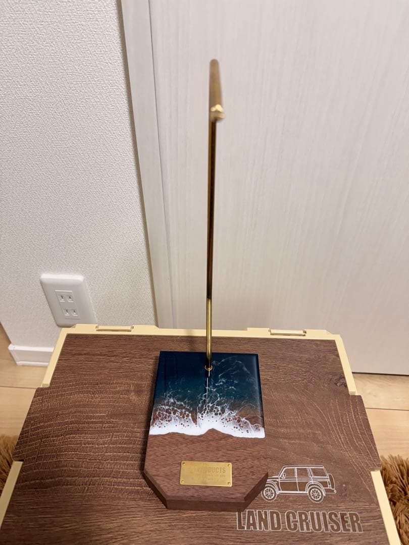 黒波レジンランタンスタンド ウォールナット 802PRODUCTS