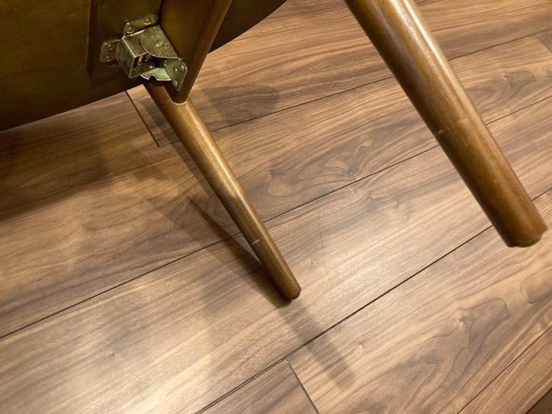 ローテーブル　折りたたみ机　ブラウン　ウォルナット　ちゃぶ台　二人暮らし