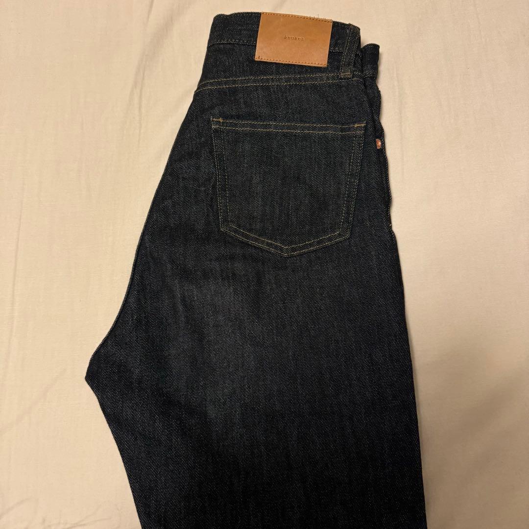 anuans スリムストレートデニム BLACK 1