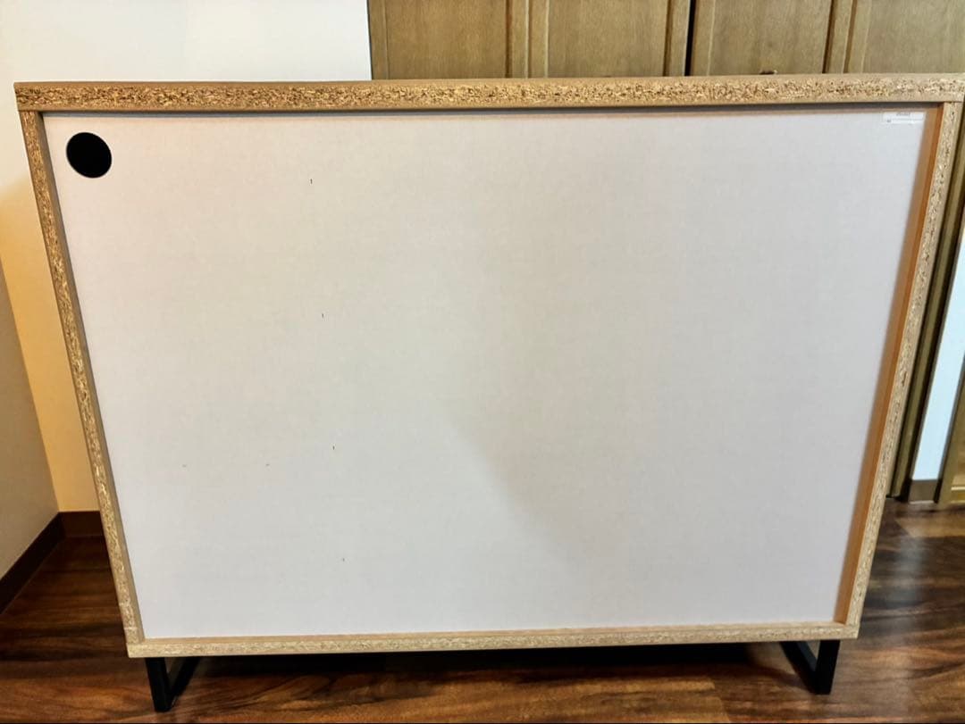 木目調キッチンカウンター 3引き出し