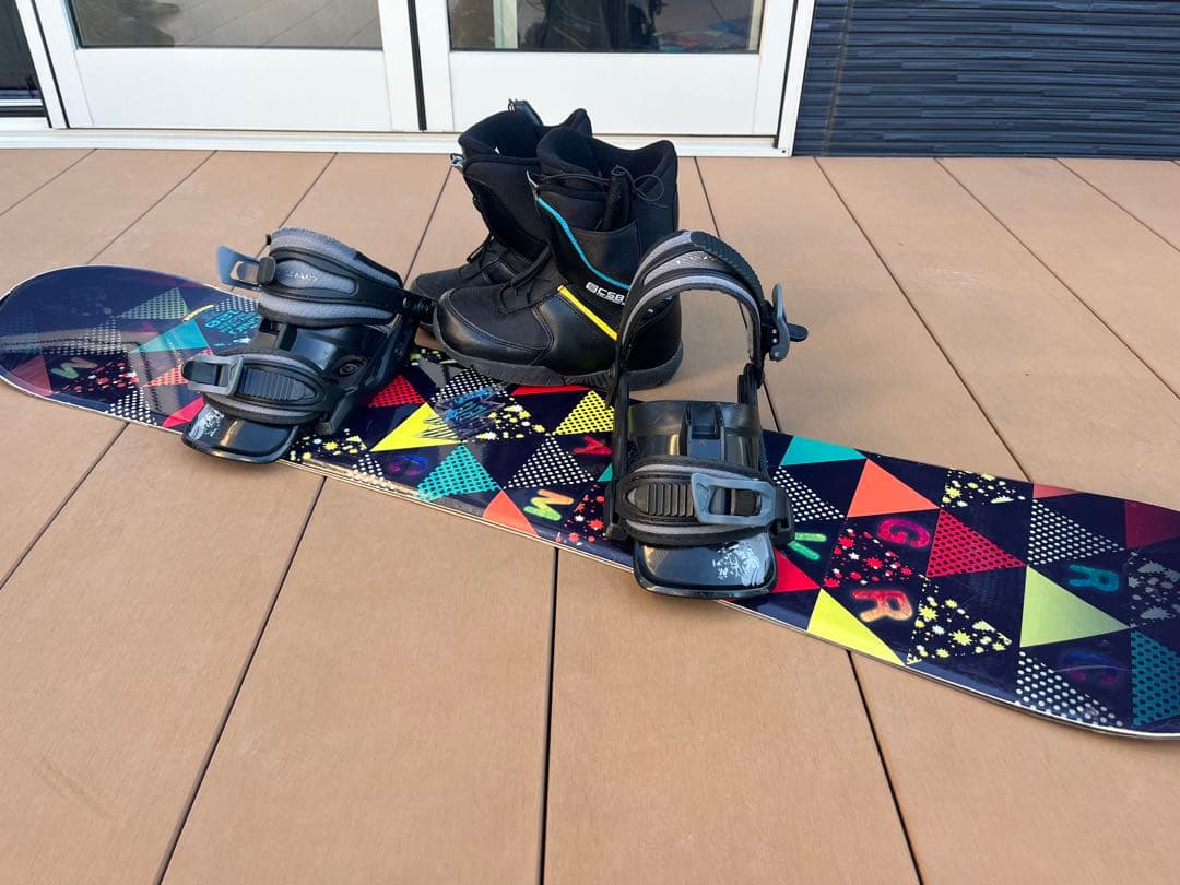 IGNIO×HEAD　キッズスノーボード120cm　ブーツ22〜23㎝