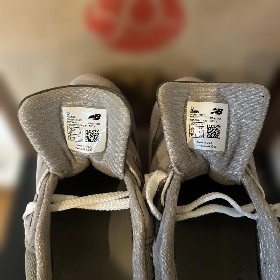 ニューバランススニーカー　M998