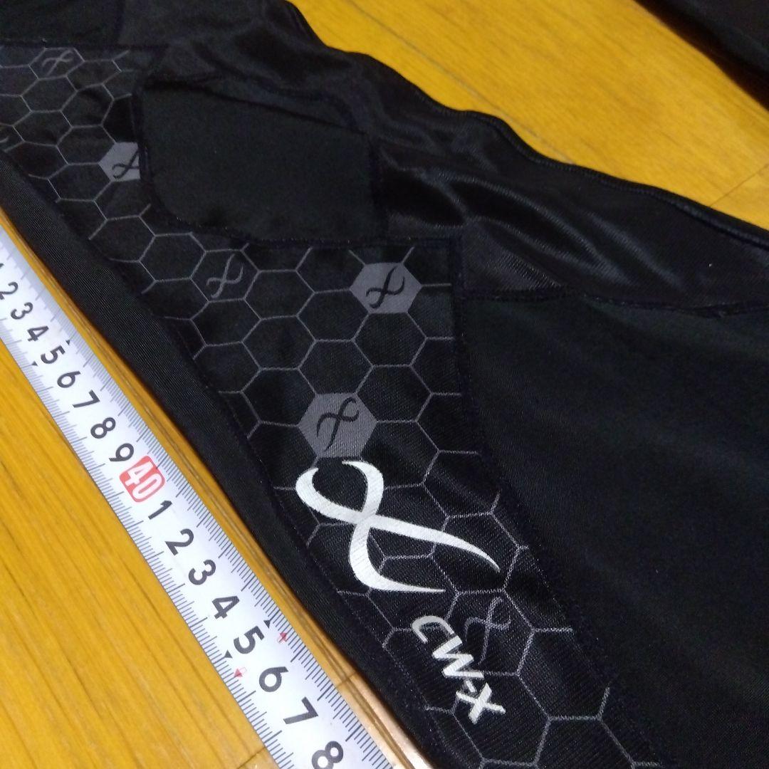 CW-X ブラック トレーニングタイツ M ハニカム柄