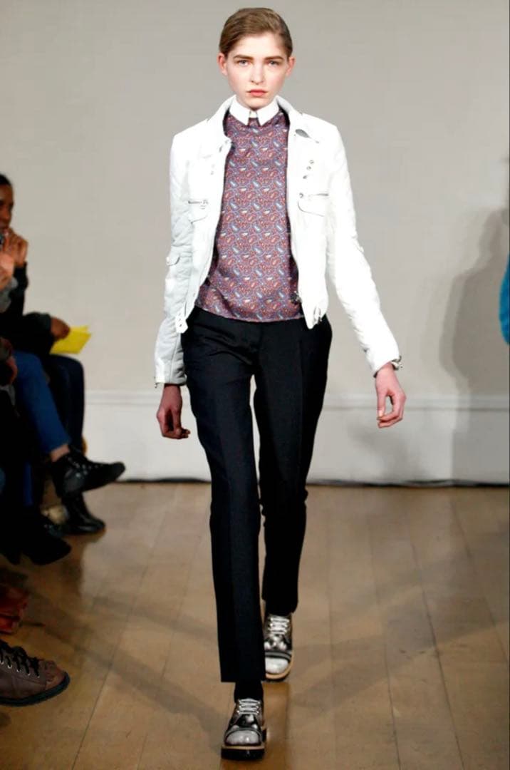 初期　JWアンダーソン 本革ジャケット　ホワイト