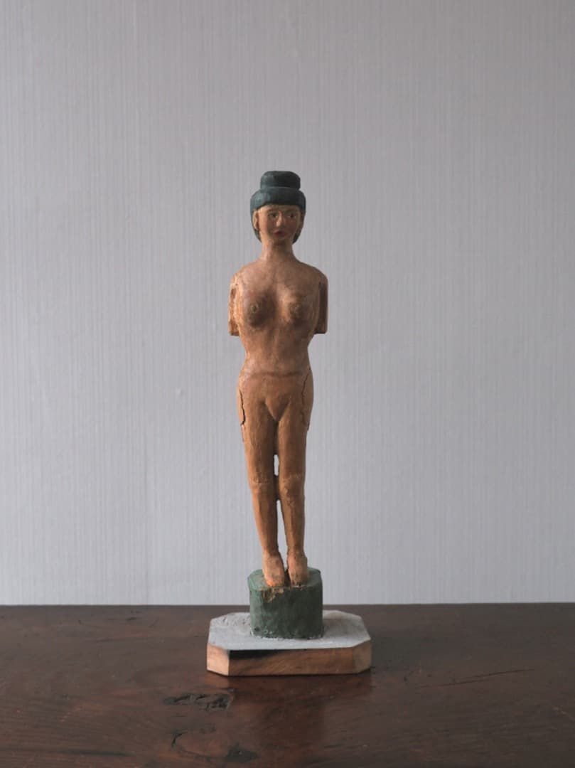 立位の裸婦　木彫　古物　人形　置物　民藝　オブジェ　古道具　13