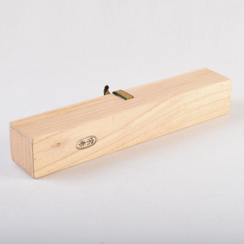 茶道具　海野宗泰作　茶杓　銘千代乃寿　紫野　松長剛山書付　共筒共箱　V　9140