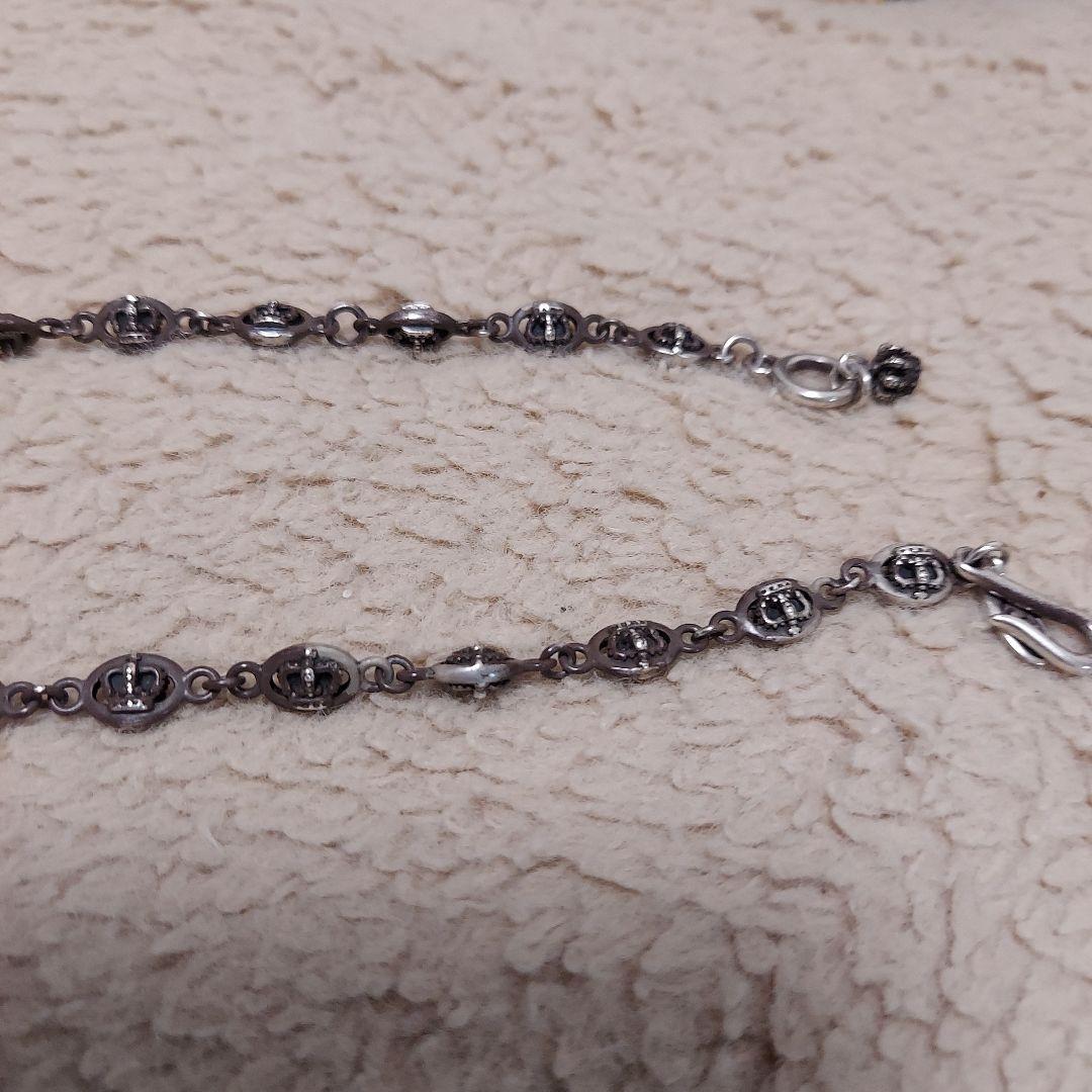 ジャスティンデービスシルバー十字架ネックレス ケース付き　トップ+チェーン