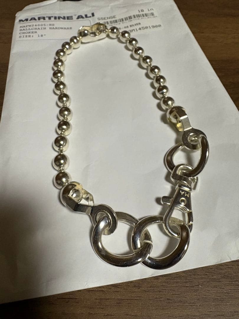 MARTINE ALI シルバーボールチェーン　takato着用似