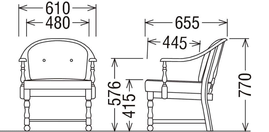 karimokuカリモク コロニアル花柄　アームチェア　シングルソファ 肘掛椅子