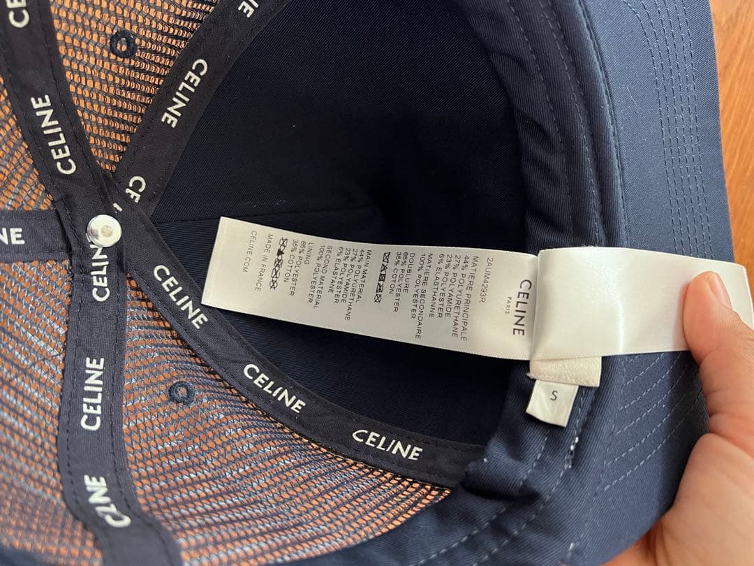 セリーヌ　celine トリオンフ　新品未使用　キャップ ホワイト