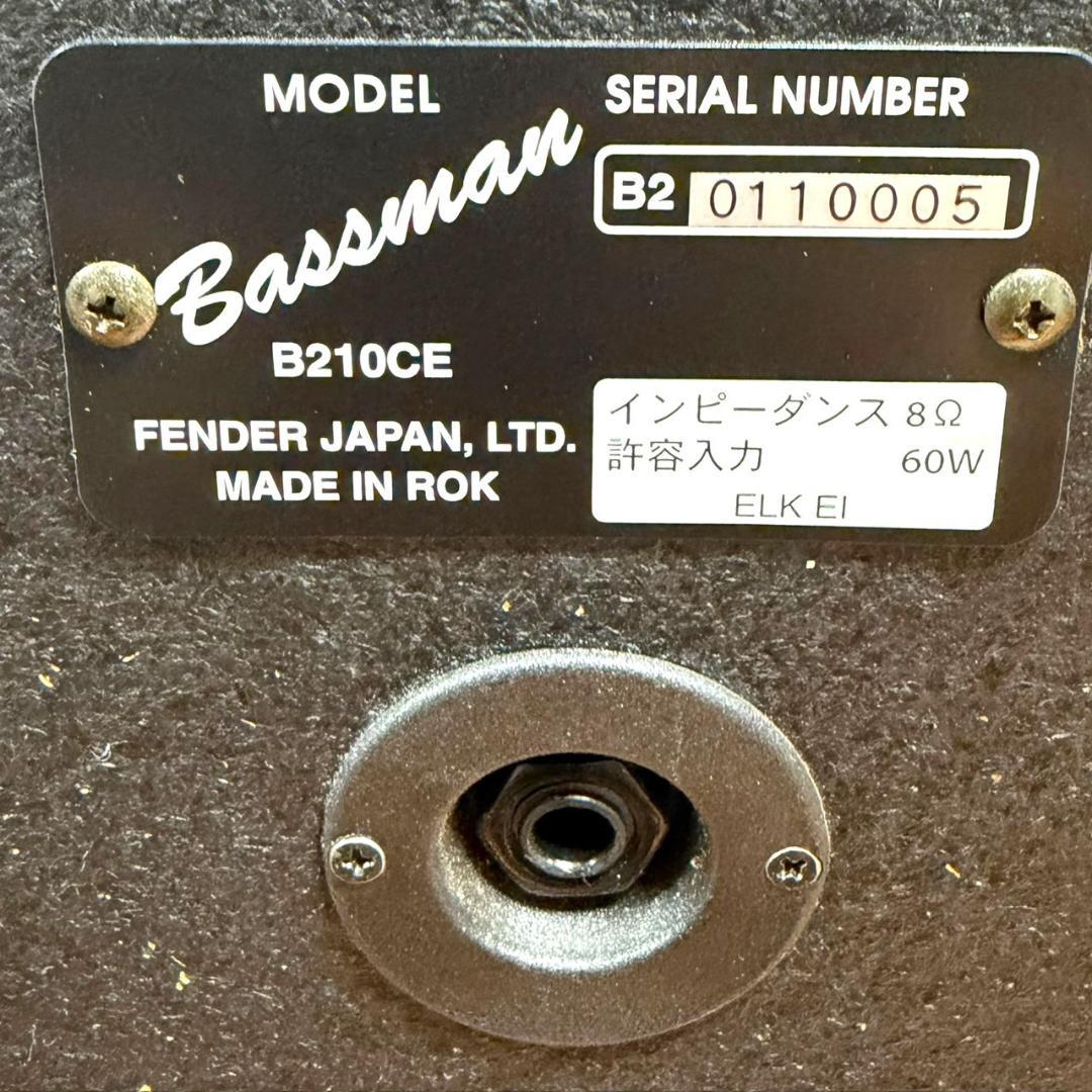 ☆良品 Fender B210CE ベースマン ベースアンプヘッド キャビネット