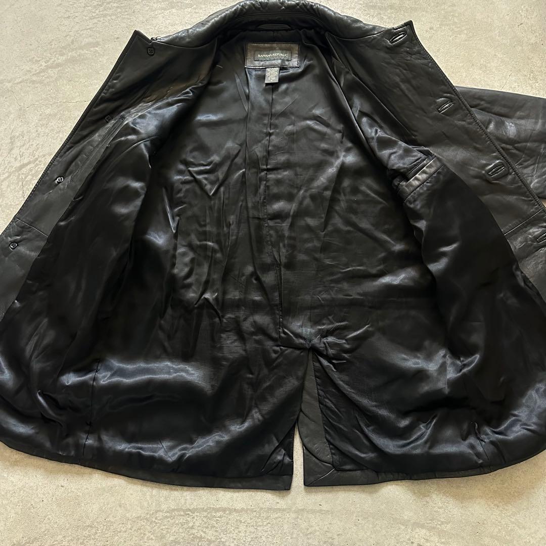 90s Banana Republicレザーカーコート 野村訓一 美品 Sサイズ