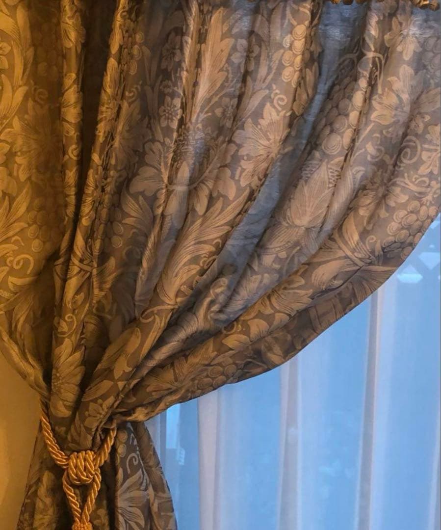 sale◆ウィリアム・モリス　ピュアモリス　麻ドレープカーテン