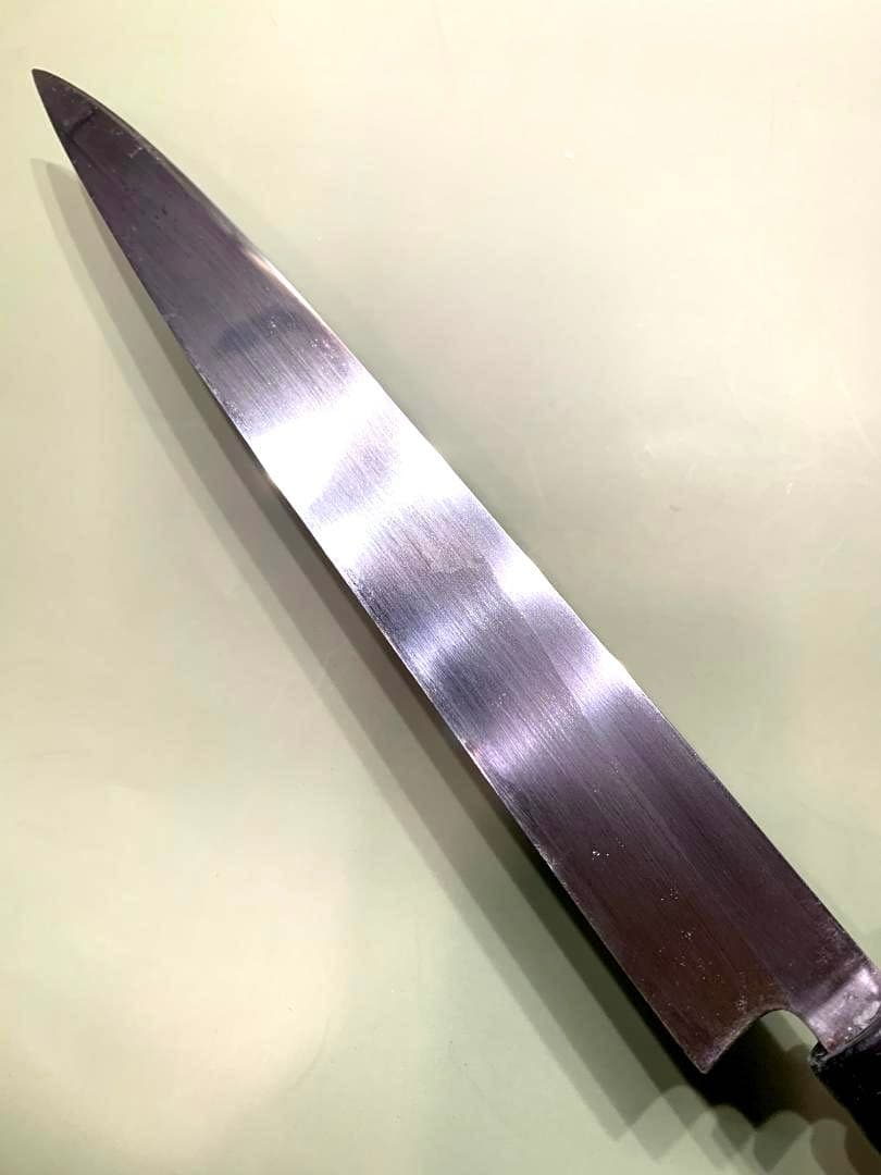 源菊虎　柳刃包丁　最上　本鍛錬　刃渡り26cm