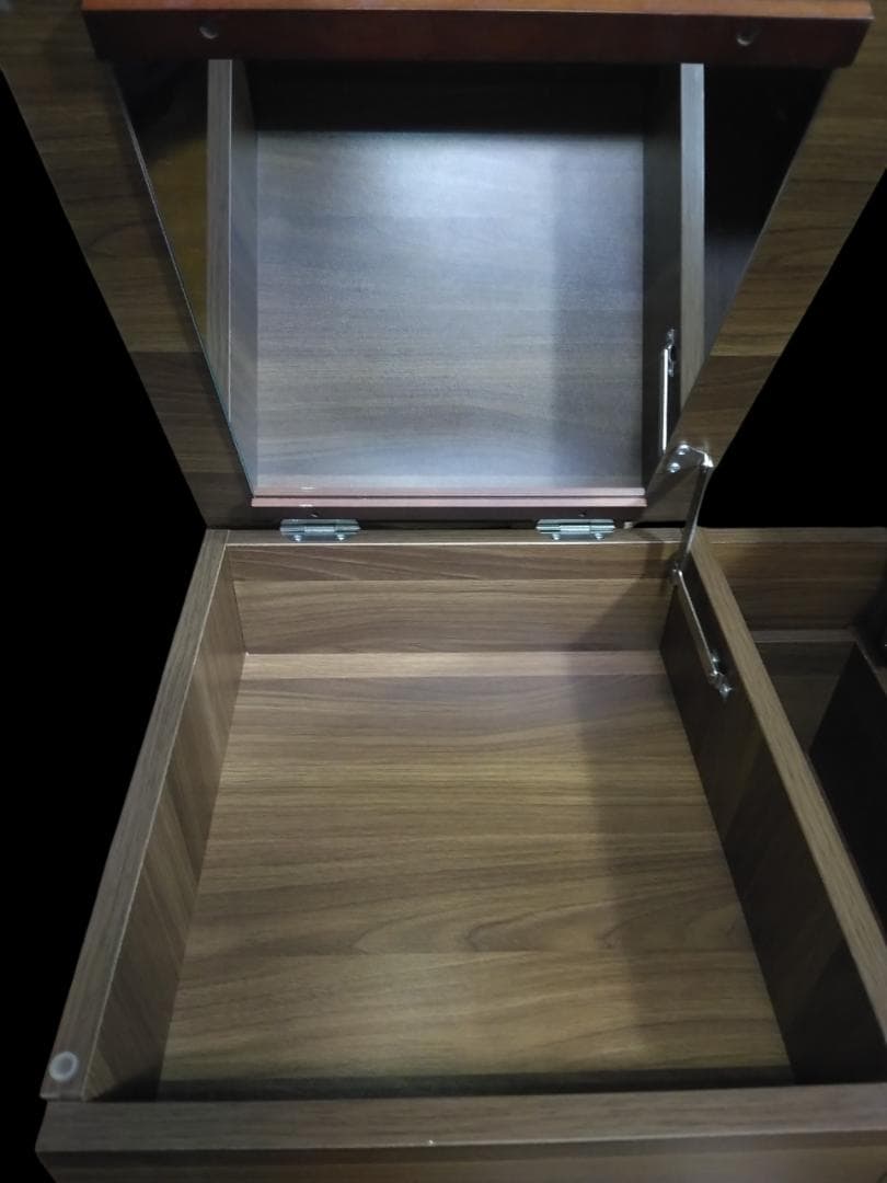 nico コンパクト木製ドレッサー スツール付き