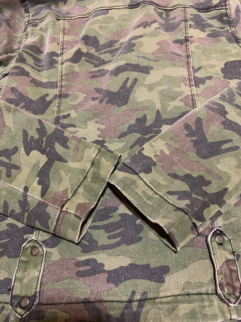 【激レア】TRIPP 迷彩 ライダースジャケット y2k ミリタリー アウター