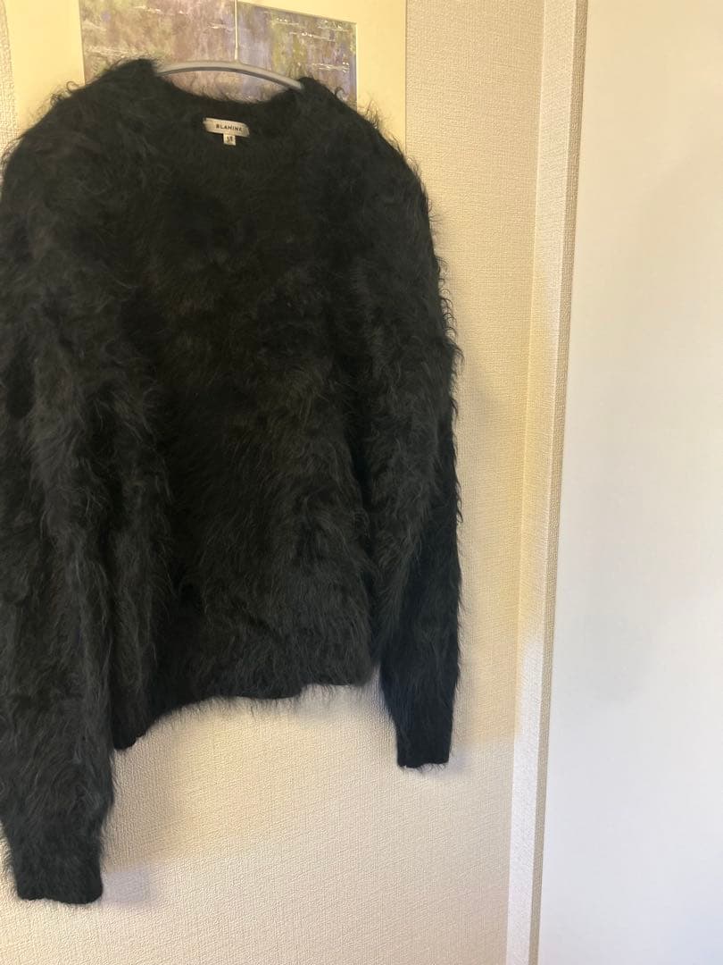 BLAMINK カシミヤファークルーネックニット