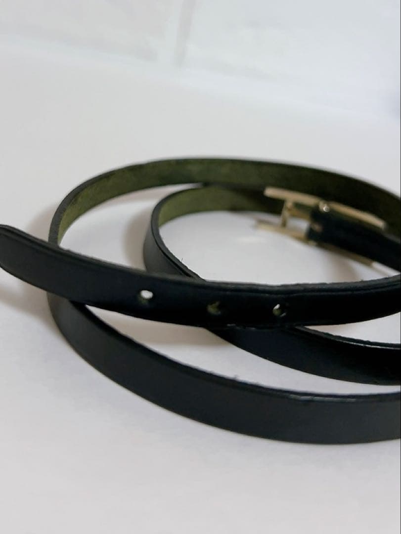 エルメス　HERMES アピ3 ブレスレット　三重 ブラック　黒