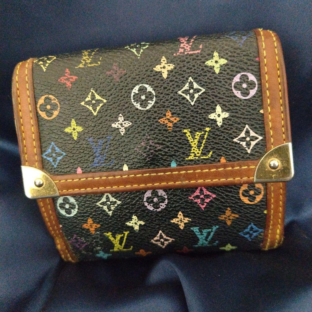 ルイヴィトン　マルチカラー　財布　二つ折