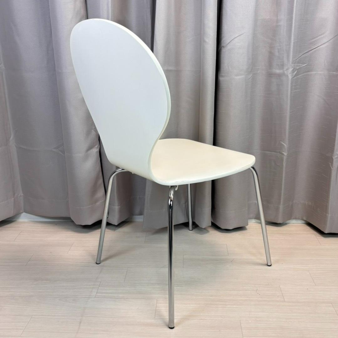 ニトリ　スタッキングチェア　スポット2　ホワイト　3脚セット