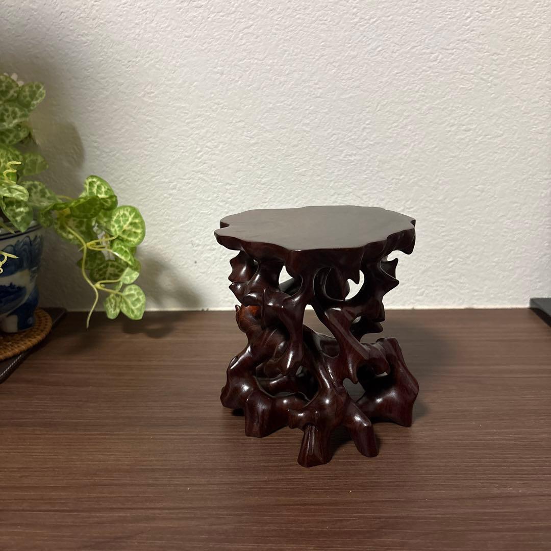 天然木　盆栽台　小品盆栽用 根卓　盆栽　花台　香炉台　台 インテリア小物　置物