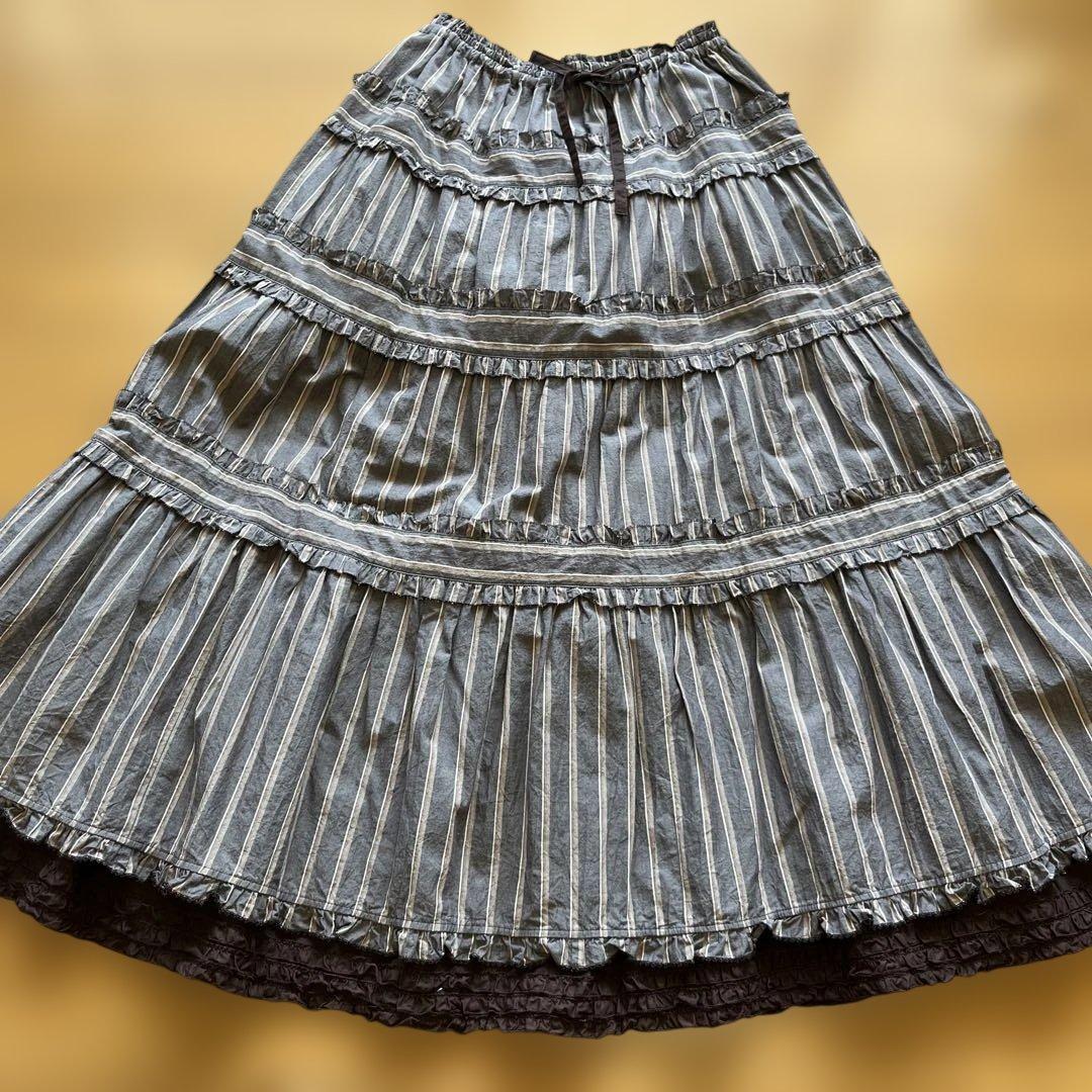 ピンクハウスティアードスカート