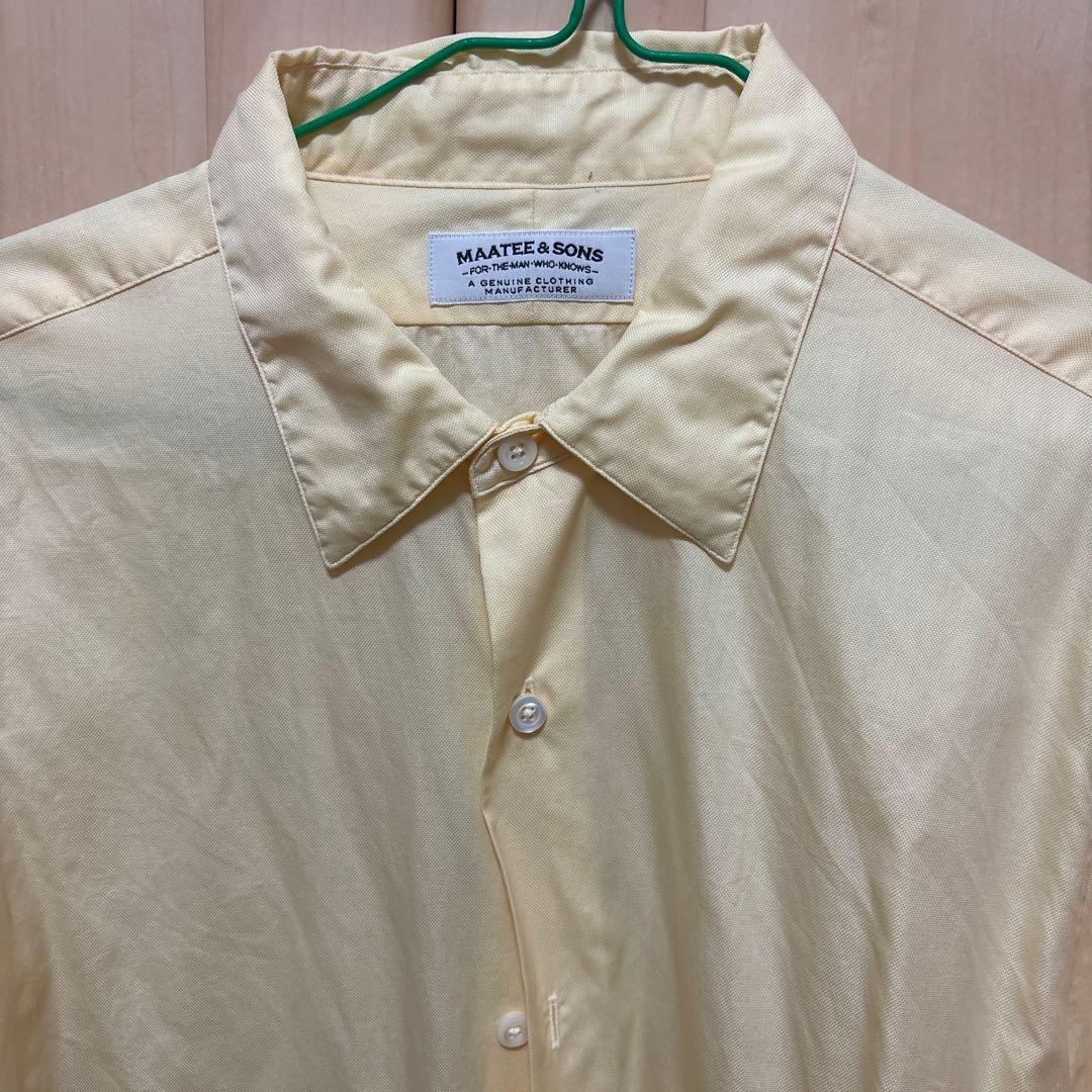 maatee&sons ロイヤルオックスシャツ　極上イエロー