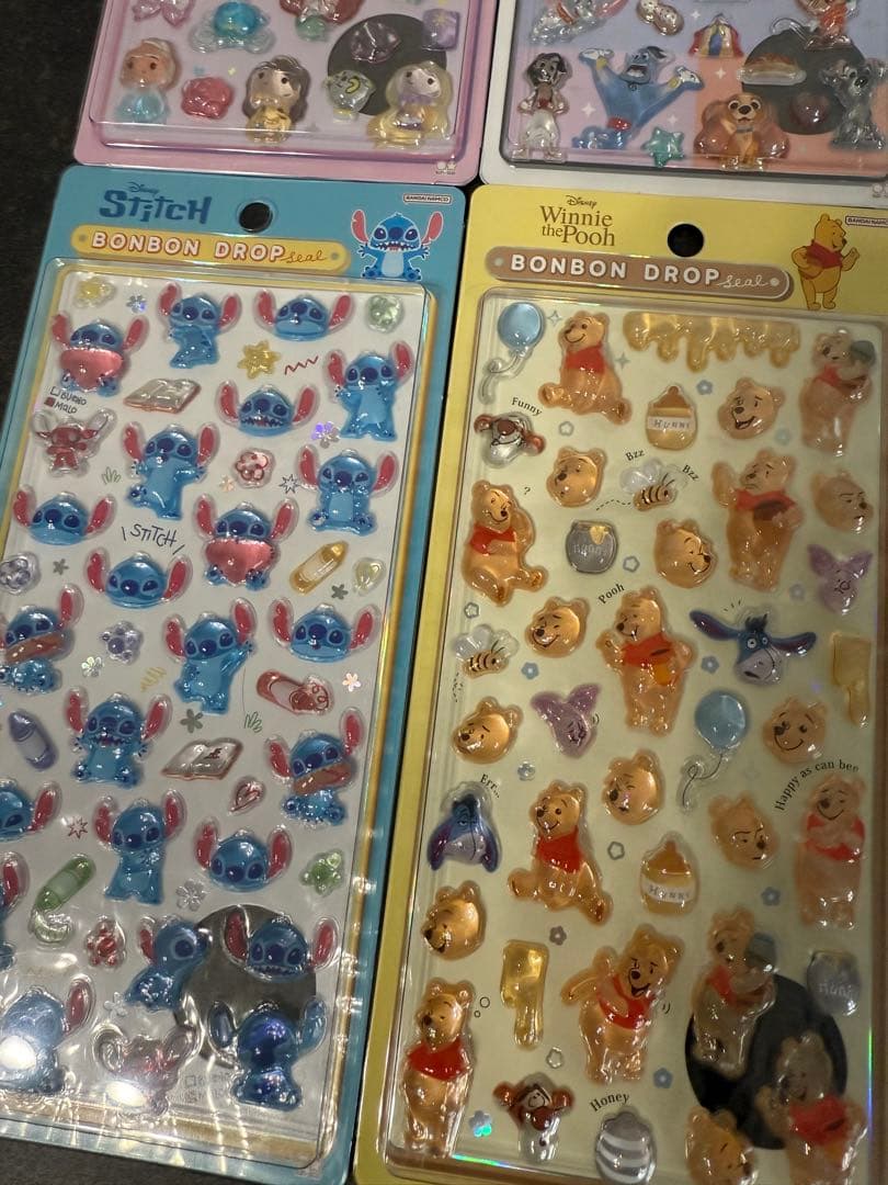 【正規品】ボンボンドロップシール　ディズニー 4枚セット