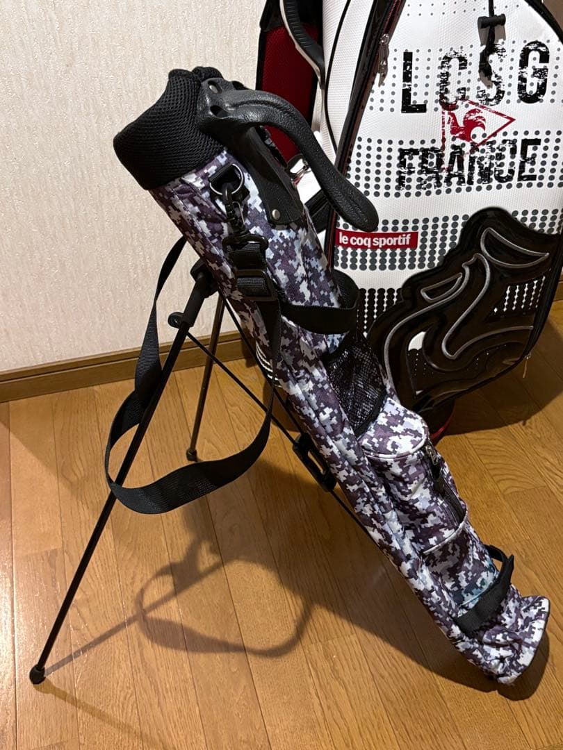 【美品・おまけサブバッグ付】le coq sportifルコック キャディバッグ