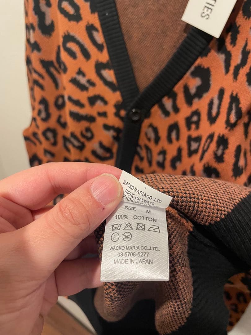 WACKO MARIAレオパードカーディガン Mサイズ