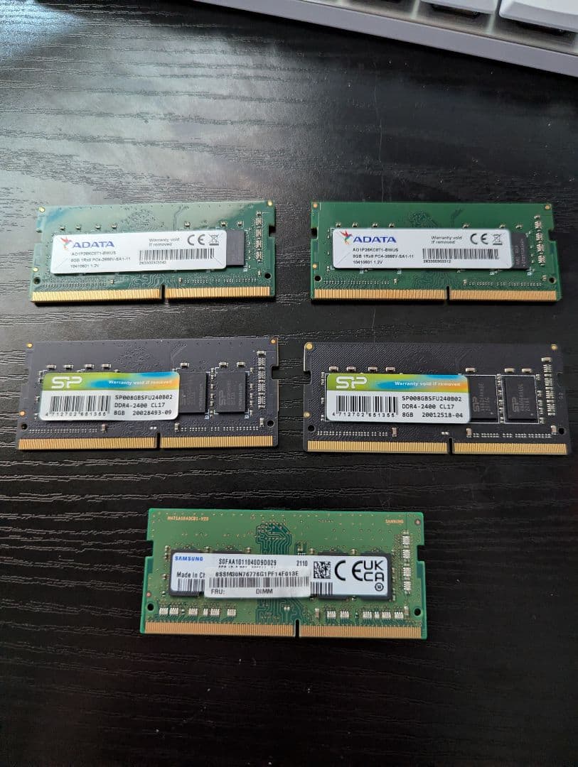 ド*ん様 DDR4メモリ 5枚セット 8GB x5