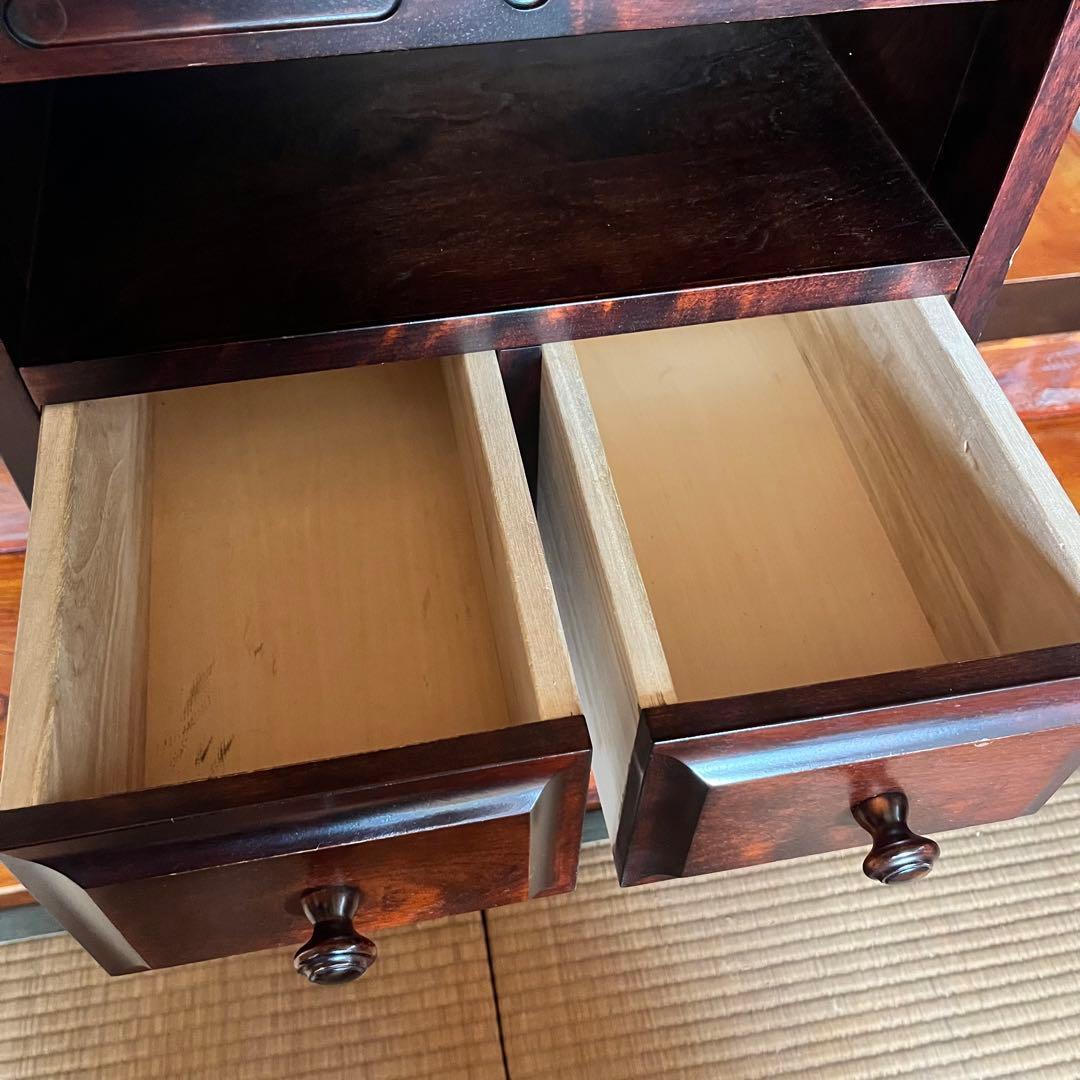 1/18まで！ 高級　神居民芸　サイドキャビネット　キャビネット　カバ材