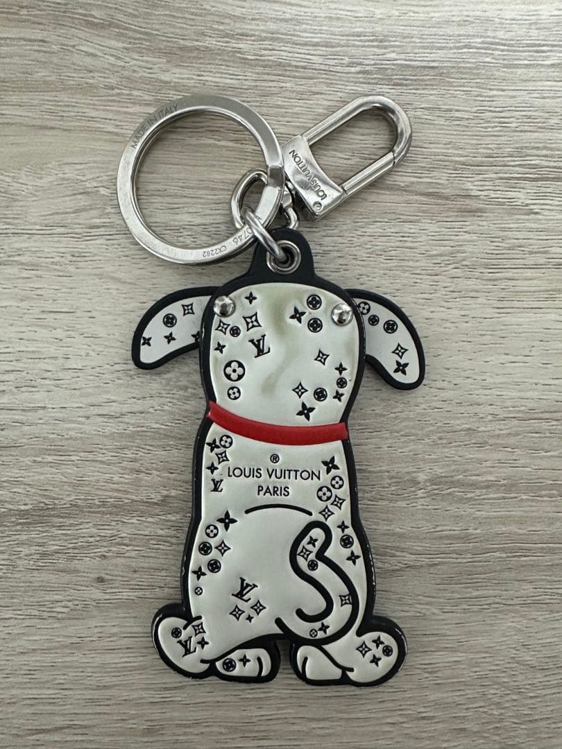 ルイヴィトン キーホルダー キーリング ポルト クレLV ダルマタ チャーム
