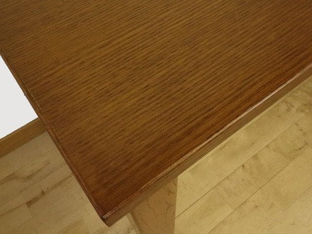 北海道手作り家具　ナラ（楢）材　デスク９００　 引出ＤＵＸ彫刻入　勇峰工芸（新）