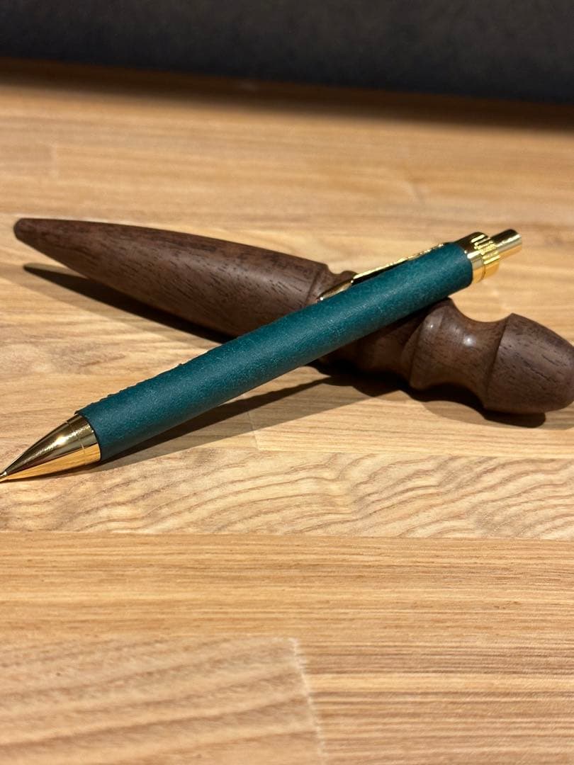 (フォロー割20%OFF)革軸シャーペン プエブロ 加藤金属 KATO202