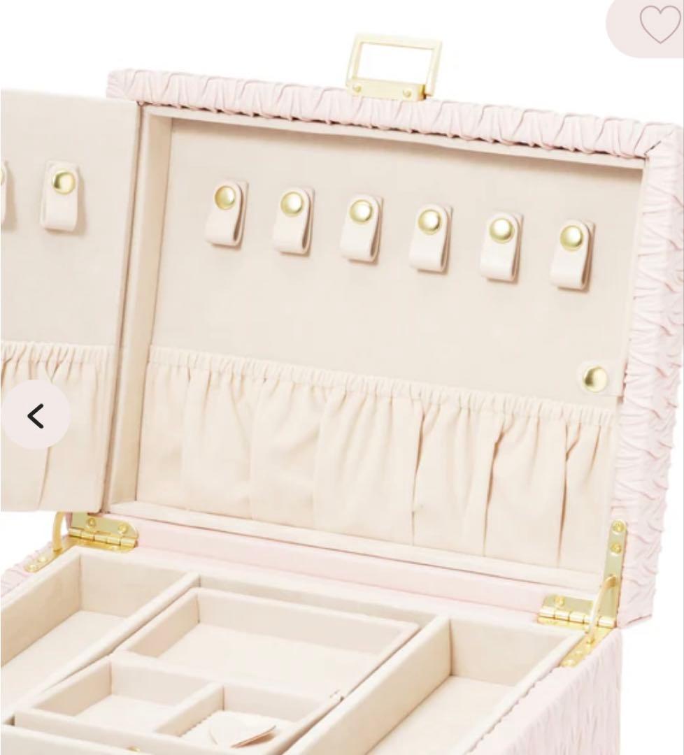 Francfranc ピンク ジュエリーボックス ミラー付き