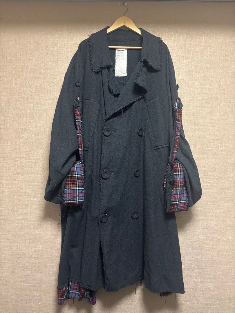 NOZOMI ISHIGURO ウール混紡 ダブルブレストトレンチコート