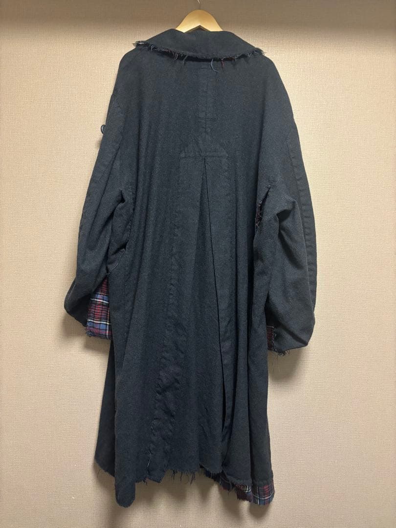 NOZOMI ISHIGURO ウール混紡 ダブルブレストトレンチコート