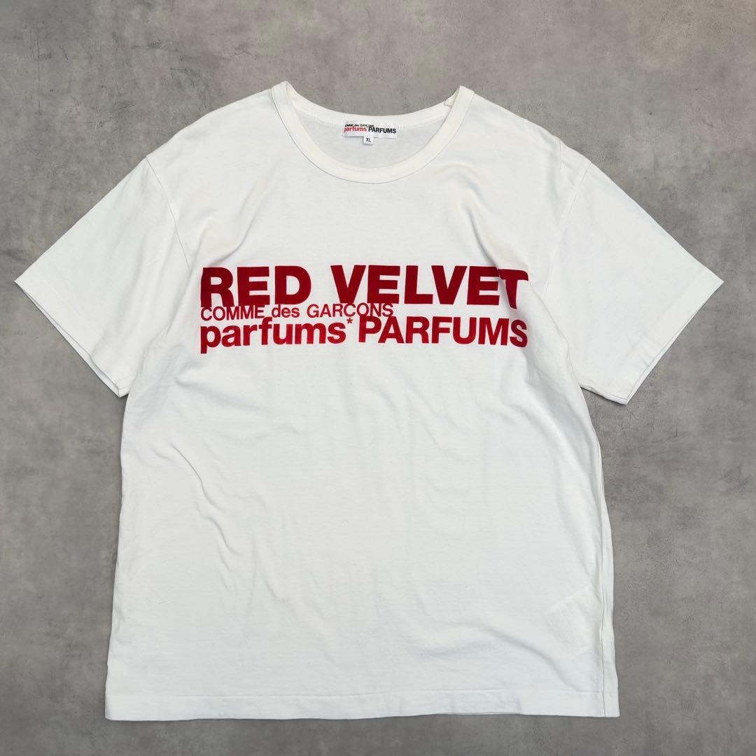 取引中 【コムデギャルソンパルファムス 】XL レッドベルベット Tシャツ