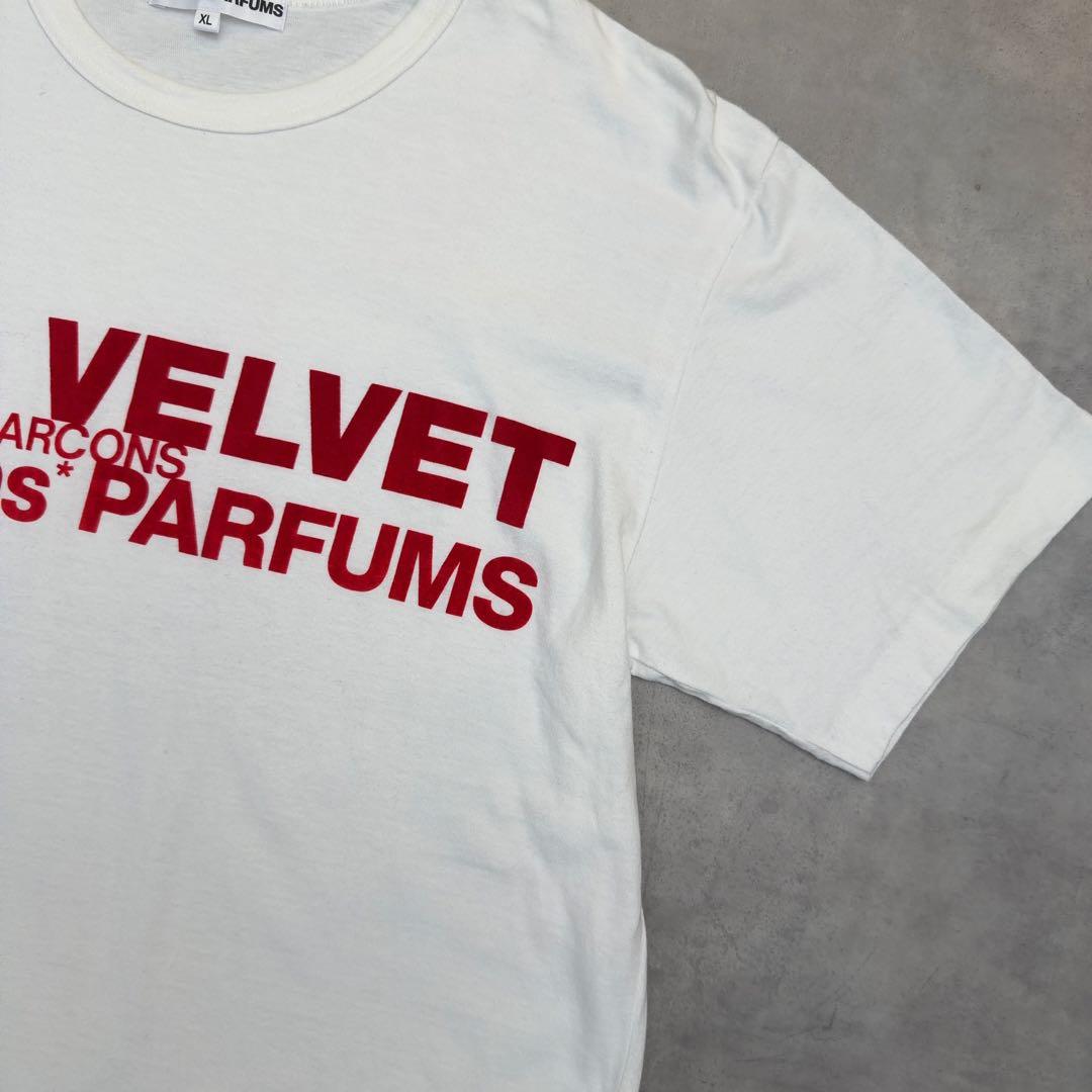 取引中 【コムデギャルソンパルファムス 】XL レッドベルベット Tシャツ