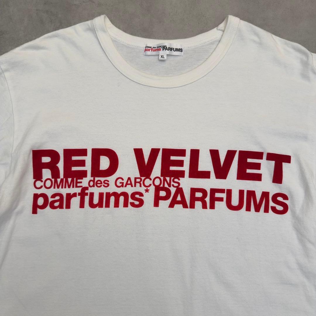 取引中 【コムデギャルソンパルファムス 】XL レッドベルベット Tシャツ