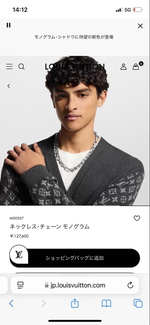 m*1様 ルイヴィトン LOUIS VUITTON コリエ チェーンネックレス