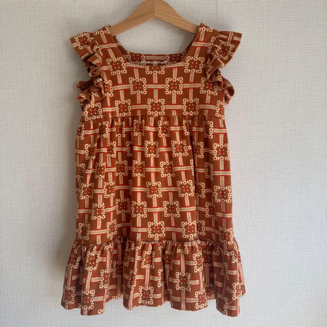 Misha&Puff ラッフルスリーブドレス 4y