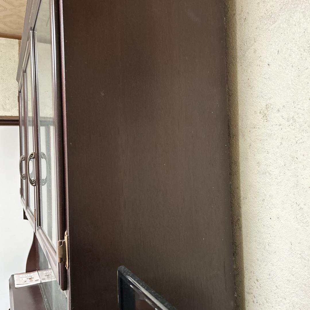 食器棚 棚 ヴィンテージ アンティーク 2段式 キャビネット